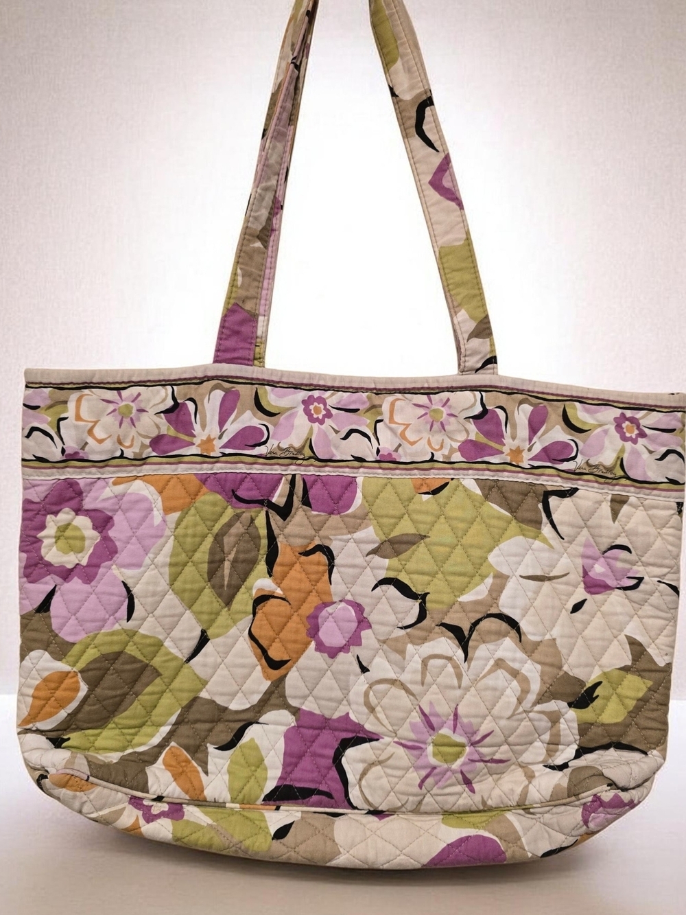 Vera Bradley Retired Portobello Road Lg Tote-Magnetic Close- 3 Pocket Travel Bag